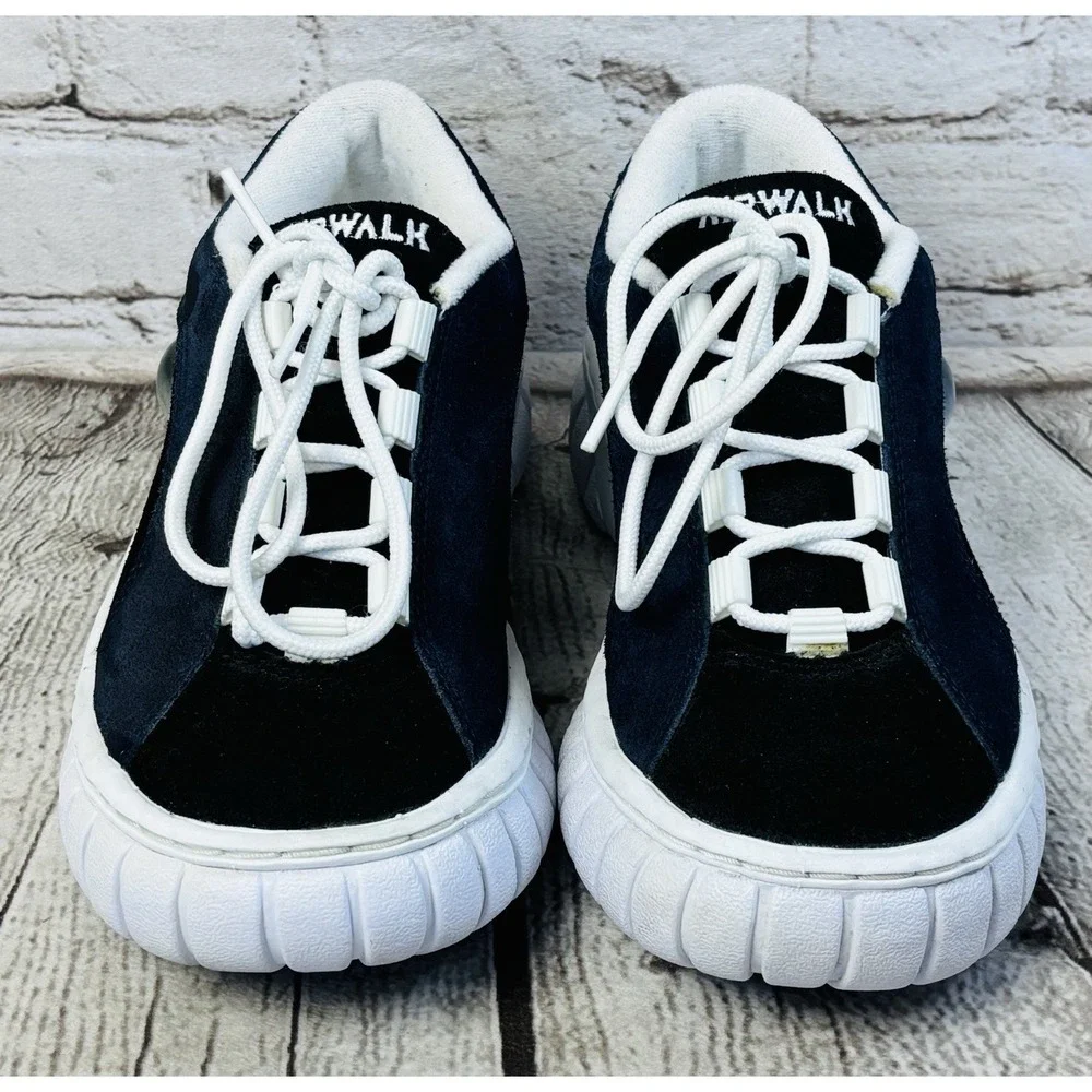 Vintage Airwalk GHURK Skate Shoes Black Navy Men's 4 Women's 5.5 W/ Box SS1934
